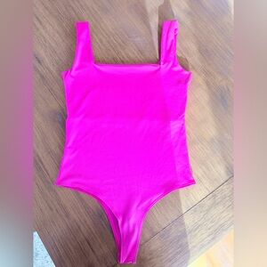 Vibrant Pink Adult bodysuit